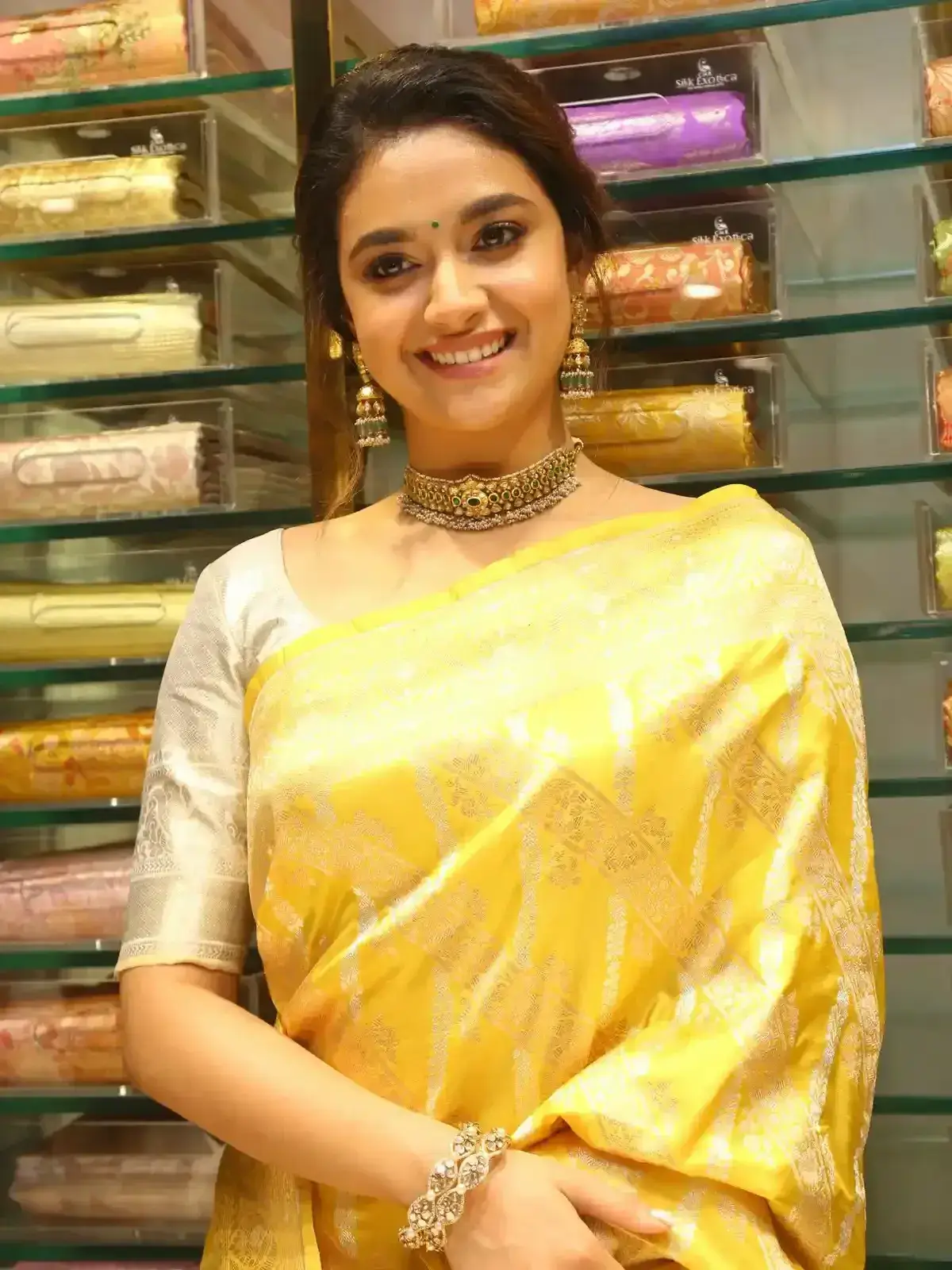 HYDERABAD ACTRESS KEERTHY SURESH AT CMR SHOPPING MALL LAUNCH 5